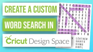 🤓 How to Create a Custom Word Search in Cricut Design Space