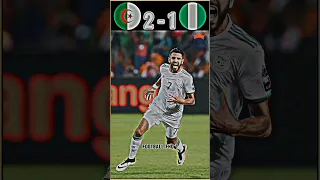 Algeria vs nigeria match |Semi-final of the African Cup of Nations 🤯🔥| Riyad Mahrez shines🥇✨#shorts