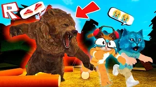 СТРАШНЫЙ ЛАГЕРЬ в РОБЛОКС! НОВЫЙ ЛАГЕРЬ ROBLOX The Campfire Котик Игроман и Котёнок Лайк