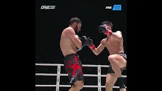 Tawanchai 🇹🇭 lands a CRUSHING kick to stop Davit Kiria in his kickboxing debut! 💥