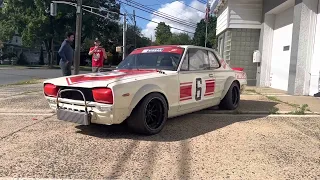 #6 Hakosuka Skyline GT-R Race Car Hits US Soil - Unloading, Raw Sound