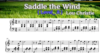 Saddle the wind - Easy Piano Sheet Music - Lou Christie/  by SangHeart Play