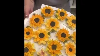 МК🌻Часть 2 ⭐️Зефирная флористика «ПОДСОЛНУХ»  от Луизы Шемиловой⭐️Marshmallow floristry "SUNFLOWER"