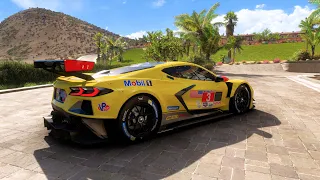 Forza Horizon 5 . Chevrolet #3 Corvette Racing C8.R 2020 . Car Show Speed Jump Crash Test Drive .
