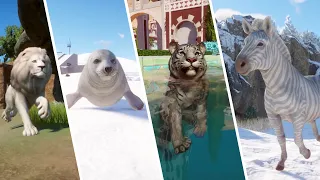 All ALBINO Animals in Planet Zoo | Compilation of 37 Species