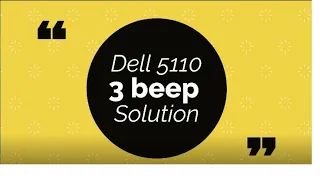 Dell Inspiron 5110 3 beeps solution 100%