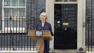British Prime Minister Liz Truss resigns 45 days into job