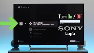 How to Turn off Sony Startup Logo Sony Bravia TV! [ON/OFF]
