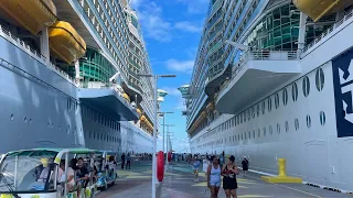 Liberty and Freedom of the Seas Arrive in Coco Cay!