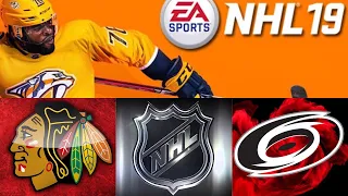 NHL 19 season mode: Chicago Blackhawks vs Carolina Hurricane (Xbox One HD) [1080p60FPS]