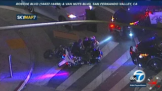 CHP chase: Motorcyclist speeds through San Fernando Valley streets | ABC7
