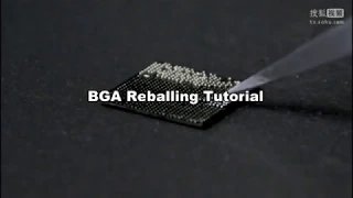 BGA Reballing Tutorial - PS3 PS4 Laptop IC CUP Chip Reballing Tools Kit - Stencils Paste BGA Oven