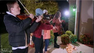 Christmas Caroling Flash Mob The First Noel #LIGHTtheWORLD Brought By The Five Strings