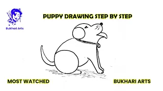 Puppy drawing for kids |  puppy drawing | #puppy #puppydrawing #drawing