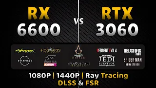 RX 6600 vs RTX 3060 | 1080P / 1440P | Ray Tracing + DLSS & FSR | 16 Games Tested