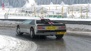 St. Moritz WINTER CARSPOTTING - Bulldog, Purosangue, Spectre, A220, DBS GT Zagato, 275 GTS & MORE