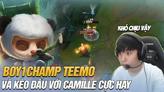 BOY1CHAMP TEEMO MÁY CHỦ SIÊU CẤP TRUNG QUỐC ĐÁNG SỢ NHƯ THẾ NÀO VỚI MÀN HỦY DIỆT CAMILLE TEAM ĐỊCH?