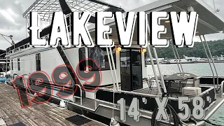 1999 Lakeview 14' x 58' Widebody Houseboat for Sale by HouseboatsBuyTerry.com
