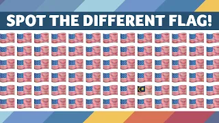 FIND THE FLAG CHALLENGE! Can you spot the odd one out?