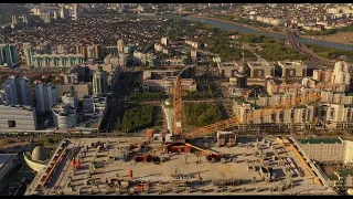 Abu Dhabi Plaza - Nur Sultan , Panoramic view of Kazakhstan Capital / Абу Даби Плаза -  Нур-Султан