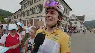 Marlen Reusser - Interview at the finish - Stage 4 - Tour de Suisse Women 2023