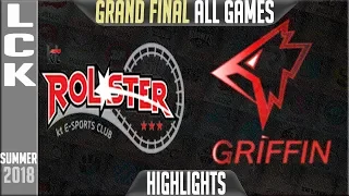 KT vs GRF Highlights ALL GAMES | LCK Playoffs Final Summer 2018 | KT Rolster vs Griffin