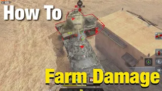How To Farm Damage || World Of Tanks Blitz