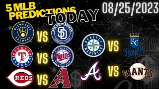 5 Mlb Predictions Today 8/25/23 Mlb Picks And Predictions Today mlb betting picks today