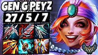 Jinx vs Ezreal ADC [ Gen G Peyz ] Patch 13.20 Korea Challenger ✅