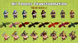 All Troops Time-lapse Transformation With Animation | Clash of Clans