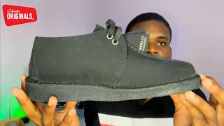 Clarks Original Men's Desert Trek Moccasin Black Unboxing & Review