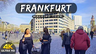 Frankfurt City Walking Street 2023 🇩🇪 | 4K HDR 60FPS