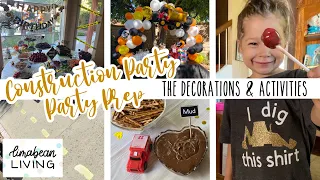 Aubrey's 3rd Birthday Party Prep | PART 1: DECORATIONS & DIYS | Construction Party