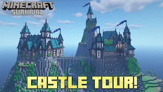 Epic Castle Tour! Let's Play Minecraft 1.16 Survival Episode 21