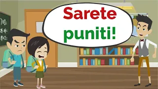 Lisa viene Punita! Conversation in Italian (Dialogo Scuola)