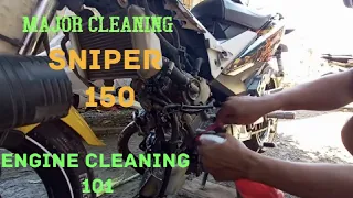 SNIPER 150 ENGINE CLEANING | JOHNSAZ