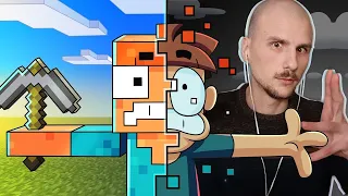 Yuwnee смотрит Что если вы создадите настоящую жизнь в Minecraft?  Арнольд