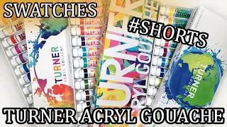 Turner Acryl Gouache Swatches  #SHORTS