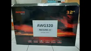 แกะกล่อง รีวิว aiwa Gaming Monitor รุ่น AWG320 32" 144Hz พร้อมทดสอบกับลำโพง aiwa SB-X120 และ SB-X150