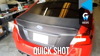 2016 Subaru WRX Carbon Fiber Trunk Wrap - Quick Shot