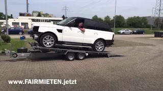 Autotransport mit Anhänger