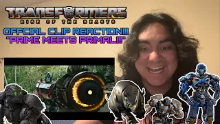 TRANSFORMERS RISE OF THE BEASTS “Prime Meets Primal” CLIP REACTION!!! AUTOBOTS AND MAXIMALS STANDOFF