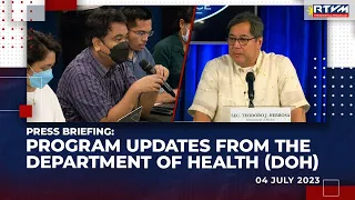 PCO Press Briefing with DOH 07/04/2023