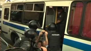 Аресты оппозиции в центре Москвы 31 июля 2012