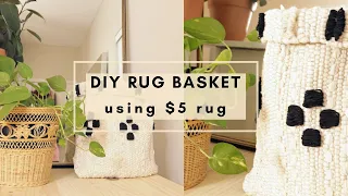 DIY $5 Rug Basket | Inspired by Anthropology Decor