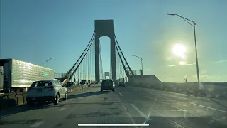 New Jersey to Staten Island to JFK Airport | Morning rush-hour drive | 31 August 2022