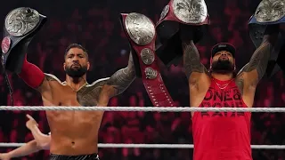 The Usos Entrance as Undisputed Tag Team Champions: WWE Raw, Aug. 1, 2022