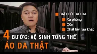 4 bước quy trình vệ sinh áo da thật - FTT LEATHER