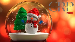 Relax With 1 Hour 4K 60FPS Snowman Snow Globe, Festive Train, Christmas Music, Focus, Calm, ADHD