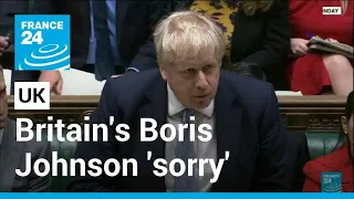 Britain's Johnson 'sorry' after report condemns 'failures of leadership' • FRANCE 24 English